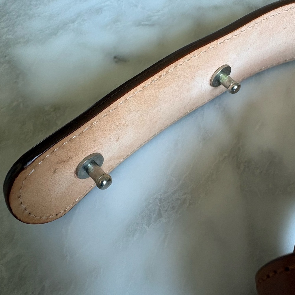 Brooks Brothers Cognac Calfskin Belt - Picture 6 of 9